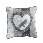 Coussin passepoil 40 x 40 cm Love Bird