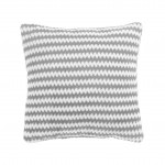 Coussin Flanelle Jacquard 40 x 40 cm Denvers gris