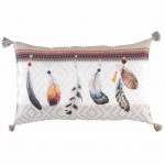 Coussin Pompons Collection Ika-Plumes
