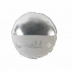 Coussin rond Wild argent