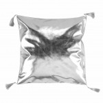 Coussin 40 x 40 cm Suede argent Luxury