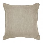 Coussin passepoil 60 x 60 cm Chambray Uni Newtons beige