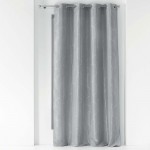 Rideau  oeillets 140x260cm Domea gris