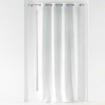 Rideau  oeillets 140x260cm Domea blanc