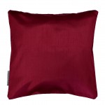 Housse de coussin Polyester Shantung Uni Shana Bordeaux 40 x 40 cm