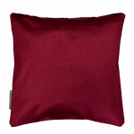 Housse de coussin Polyester Shantung Uni Shana Bordeaux 40 x 40 cm