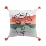 Coussin 40 x 40 cm Siwana visage