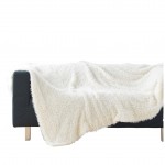 Plaid effet peluche et polaire 220 x 240 cm Nuage