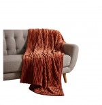 Plaid flanelle 125 x 150 cm Gali rose