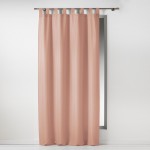 1 Rideau  passants uni  Essentiel rose poudre 140 x 260 cm