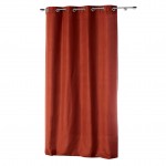 Rideau a oeillets 140 x 280 cm Absolu terracotta
