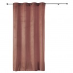 Rideau a oeillets effet velours 140 x 240 cm Velvetine Rose