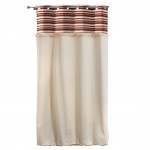 Rideau a oeillets en coton 140 x 240 cm Atlas Terracotta