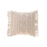 Coussin dehoussable coton 40 x 40 cm Macrame