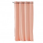 Voilage � oeillets en coton lave 135 x 240 cm Lanette rose