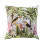 Housse de Coussin Toucan tropicale