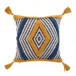 Coussin coton pompons Teranga
