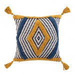 Coussin coton pompons Teranga