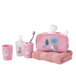 Accessoires de salle de bain 4 pieces 14 x 21 cm Petit chaton