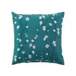 Coussin 45 x 45 cm Fleur de Sakura emeraude