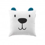 Coussin 40 x 40 cm Petit ourson polaire