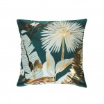 Housse de coussin 40 x 40 cm Feuilles de prusseor vert