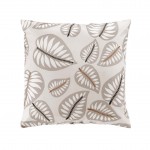 Coussin 45 x 45 cm Feuilles d Alma beige