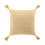 Coussin pompons coton tisse Louissette