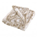 Plaid doux Cheyenne 180 x 220 cm sable