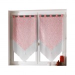 Paire Voilage double Tunis Corail 60x160cm
