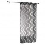 Panneau a oeillets rideau Voile Zapy Anthracite 140 x 240 cm