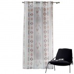 Voilage � oeillets 140 x 260 cm Indila Blanc beige