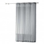 Voilage � rayures 140 x 260 cm Bandas gris