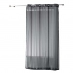Voilage � rayures 140 x 260 cm Bandas anthracite