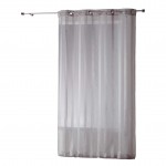 Voilage � rayures 140 x 260 cm Bandas noisette
