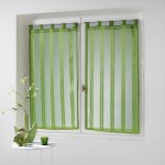 Paire de voile rayures 60 x 160 cm Bandas Jacquard tilleul
