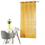 Voilage a oeillets voile sable 140 x 260 cm Sacha miel