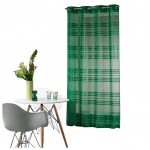Voilage a oeillets voile sable 140 x 260 cm Sacha Vert