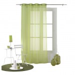 Voilage a oeillets 140 x 260 cm Horizon raye vert