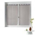 Paire de Voile raye 60 x 90 cm Horizon taupe