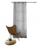 Panneau a oeillets Voilage 140 x 240 cm Eucalys Anthracite