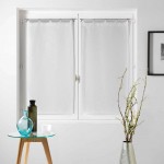 Paire de rideaux Voile 60x160cm Milza blanc