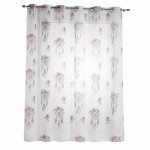 Panneau � oeillets voile 140 x 280 cm Attrape-reves boheme blanc