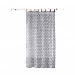 Voilage sable � oeillets Art d�co chic 140 x 240 cm anthracite