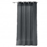 Rideau Voile effet lin 140x240cm Zazy anthracite