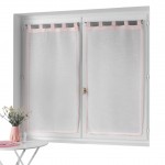 Paire de Rideaux Voile 60 x 160 cm Zazy rose