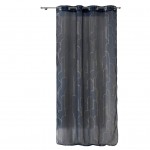 Voilage m�tallis� � oeillets Domea 140 x 240 cm bleu or