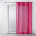 Rideau Voile effet lin 140x280cm Zazy Fuchsia