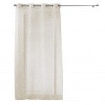 Rideau voile sable 140 x 240 cm Pandore blanc