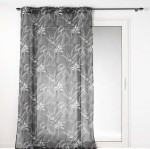 Rideau voile sable 140 x 240 cm Cabanas noir